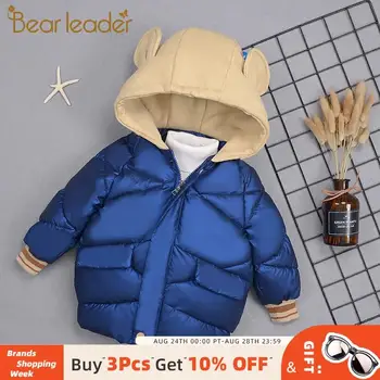 

Bear Leader 2020 New Fashion Boys Parkas 1-5 Years Kids Baby Winter Cartoon Outerwear Baby Boy Warm Down Coats Children Suits