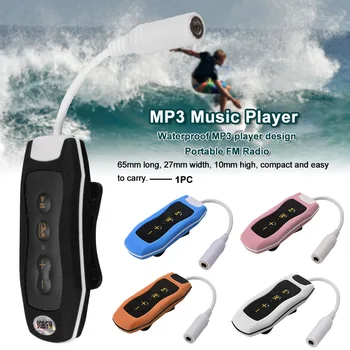 

IPX8 Waterproof With Cable FM Radio Handheld Swimming MP3 Music Player Diving