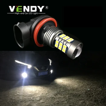 

2x Canbus H8 H11 H10 H16 9006 HB4 PSX24W 2504 Car Auto LED Fog Lights Bulbs For 54SMD 3030 Chip Fog lamps 50000 hours Lifespan