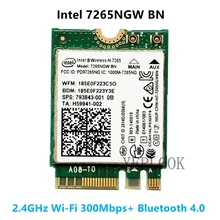 Sans fil N 7265 7265NGW MILLIARDS Intel 7265BN 2.4G 300Mbps Wifi + Bluetooth 4.0 NGFF M.2 802.11n Carte Wifi Sans Fil Carte Réseau 