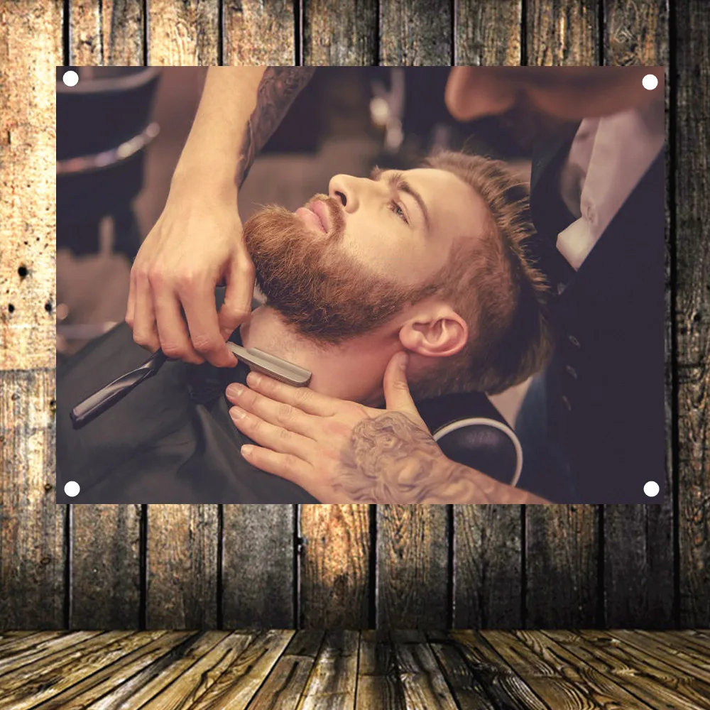 New hair style! Barber Tools Poster Flag Banner Tapestry Wall Mount Hairdresser Salon Decor Advertising Signs 96x144 CM A22