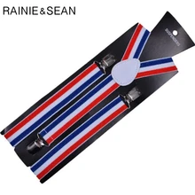 Renie SEAN подтяжки для мужчин и женщин в полоску британский стиль винтаж мужской женский рубашка клип пояс для чулок Y назад рубашка подтяжки