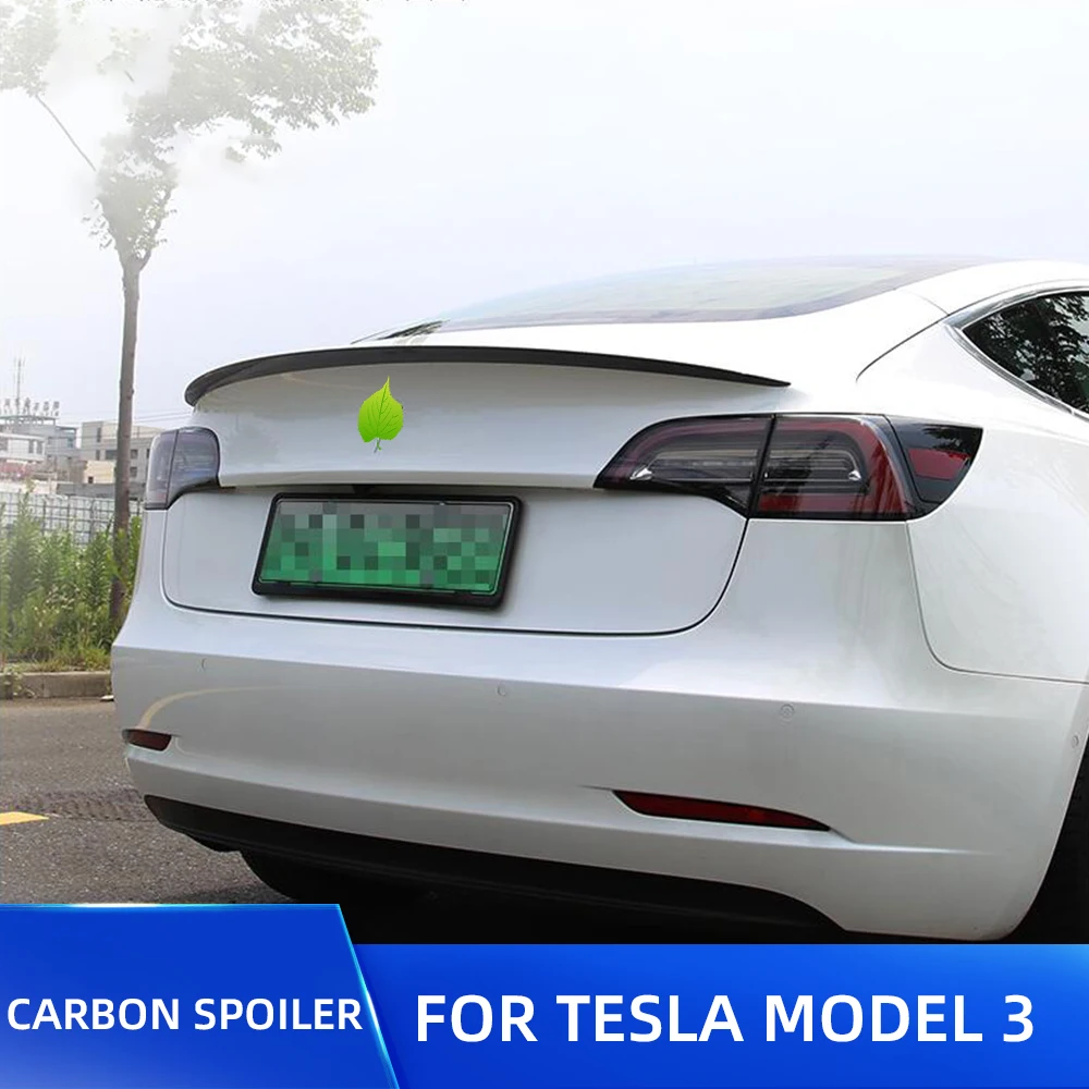 Задний багажник крышка автомобиля Спойлер для Tesla модель 3 седан 2017 18 19 спойлер