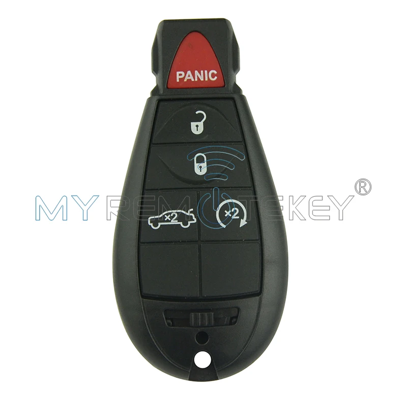 Дистанционный ключ Remtekey fobik 4 кнопки с паникой для Chrysler key #3 Fobik 2011 M3N5WY783X 434 mhz