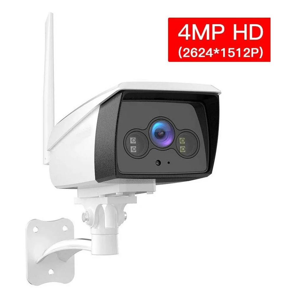 Наружная камера видеонаблюдения 4 МП HD Wi-Fi IP Alexa цветная ночное видение IP66