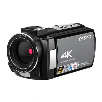 

ORDRO 4K HD Video Camera AE8 IPS Press Sn Electronic Ie Stabilization Infrared Night Vision