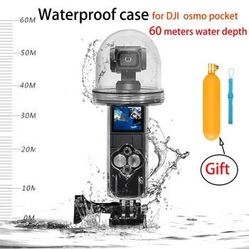 

60M waterproof depth DJI Osmo pocket protection shell semi-circular special design high light transmission diving box
