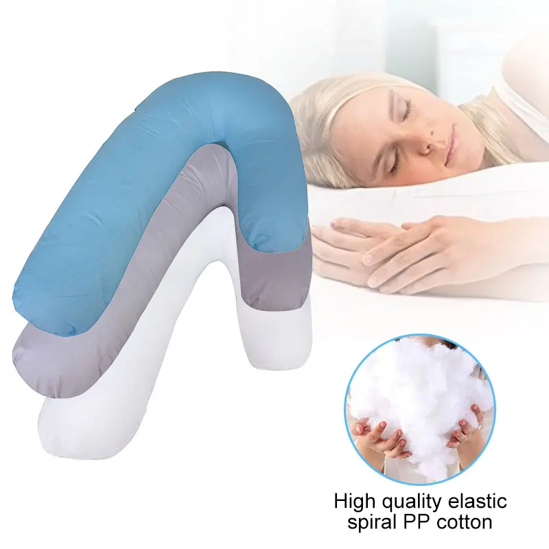 US For Sleeper U-Shaped Pillow Sleep Buddy Orthopaedic Support Back Neck Pillow 