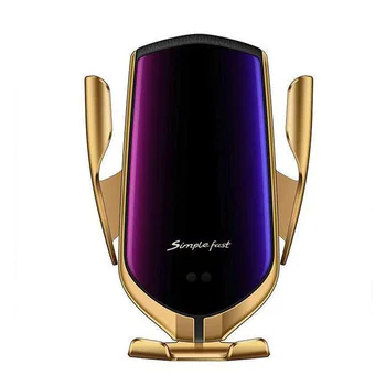 

R1 Automatic Clamping 10W Car Wireless Charger For iPhone Xs Huawei LG Infrared Induction Qi Wireless Charger Car Phone Holder