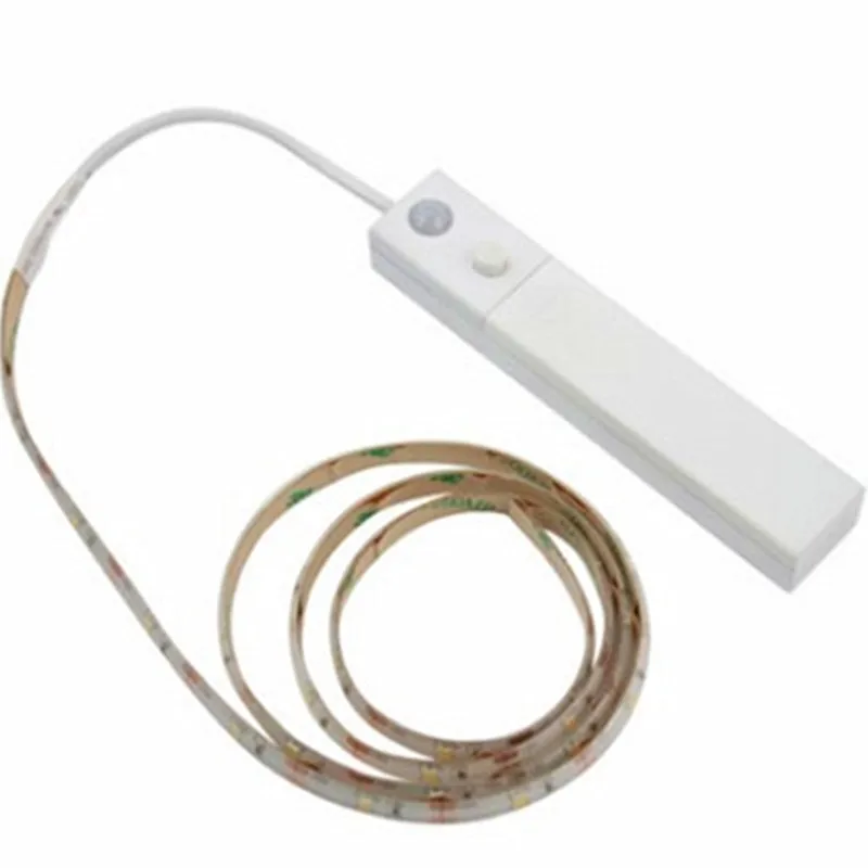 

LED strip LED lamp with wireless PIR motion sensor lamp under the cabinet LED lighting, used in the kitchen STAIRS wardrobe bed