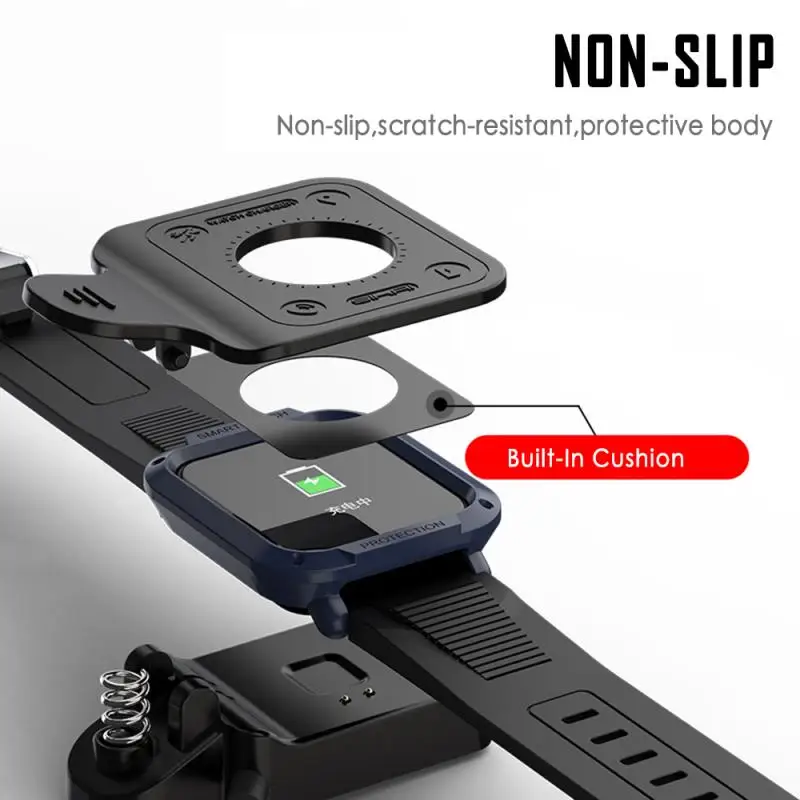 Черный USB магнитное зарядное устройство для Xiaomi Huami Amazfit Bip Youth smart watch charger s Быстрая зарядка кабель Колыбель зарядное устройство Замена - Цвет: Черный