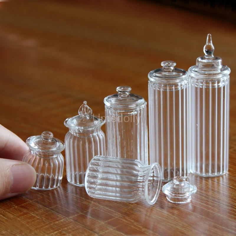 dollhouse miniature CB083 1/12 scale plastic Four Candy Jars 