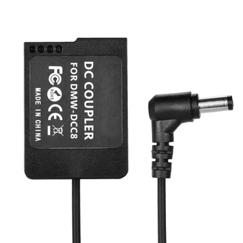 

NP-W126 Dummy Battery Coupler Adapter DC5.5X2.5mm Male Plug Spring Cable for Fuji Cameras X-A1/X-A2/X-A3