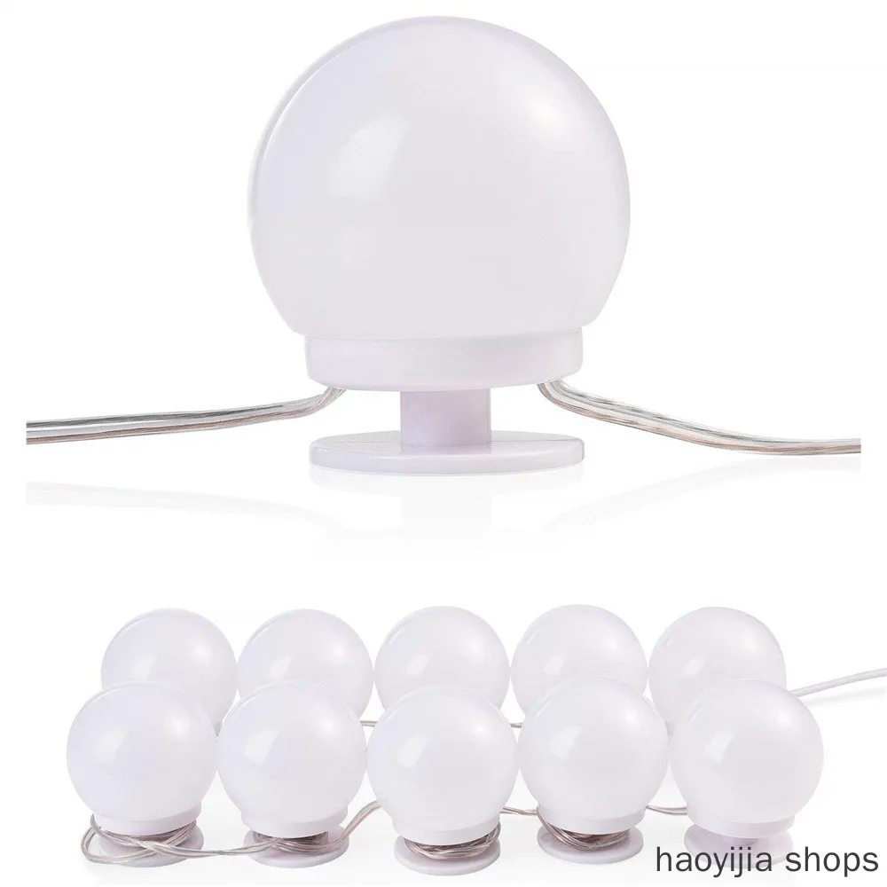  New Studio Bathroom Mirror Fill Light LED Bulb Cosmetic Dressing Table Lamp USB Powered Hollywood L