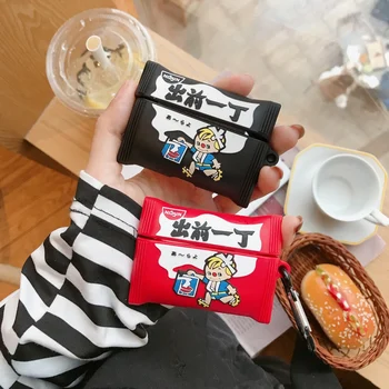 

Bluetooth Headset Silicon Protective Cover For Airpods 3 Fashion Instant Noodles Bag Headphone Accessories Cases for Airpods Pro