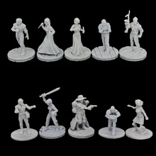 

Arkham Horror Lcg Board Game Resin Figure Model Kit Investigator Figurines Miniature Modelling Unpainted Kits Diy Toys Diorama