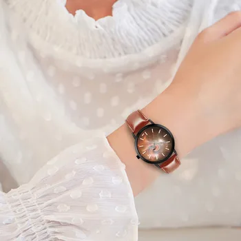 

Luxury Ladies Watch Women Watches Fashion Quartz Starry Sky Watch Analog Wristwatches Simple Female Clock Zegarek Damski