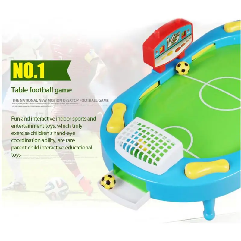 Mini mesa de futebol brinquedos com gravador de pontuação dois jogadores  jogar futebol real esportes jogo de ação crianças brinquedos educativos  frete grátis - AliExpress