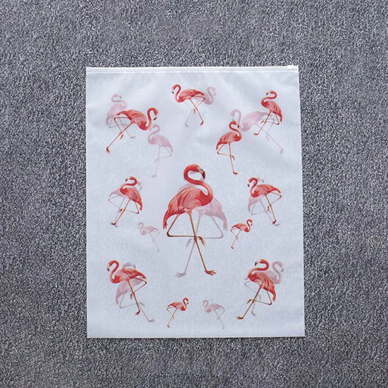 Flamingo Прозрачная дорожная сумка для хранения, портативное хранение органайзер для багажа, домашняя косметичка, сумка для хранения одежды - Цвет: Flamingo