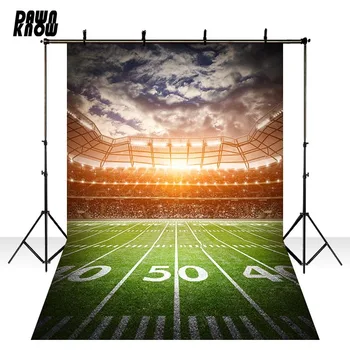 

DAWNKNOW Ball Park Vinyl Photography Background For Newborn Sky Photo Shoot Backdrop For Wedding Photo Studio lv311