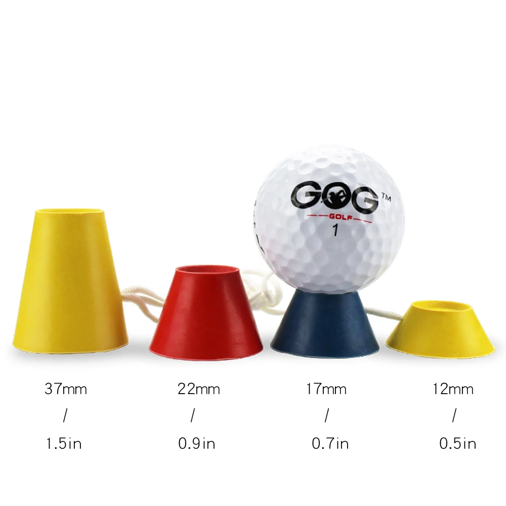 2017 New Sports Golf Rubber Tees Winter Tee Set 33mm Golf Training Kits 