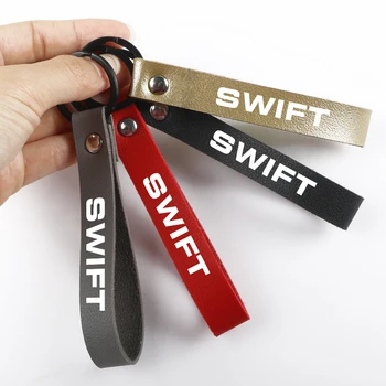 

Car Key ring Key Fob Leather Rope keychain for Suzuki Swift Alto SX4 grand vitara Car Key Chain car styling Accessories