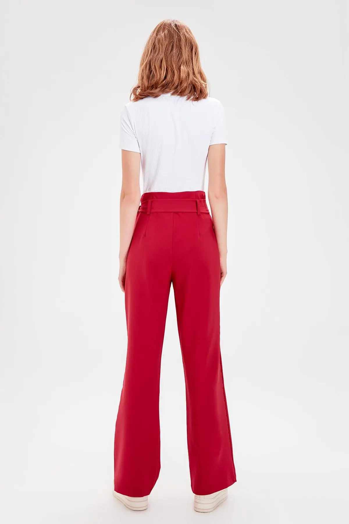 Trendyol фуксия переплет detaylyl't брюки TWOAW20PL0147