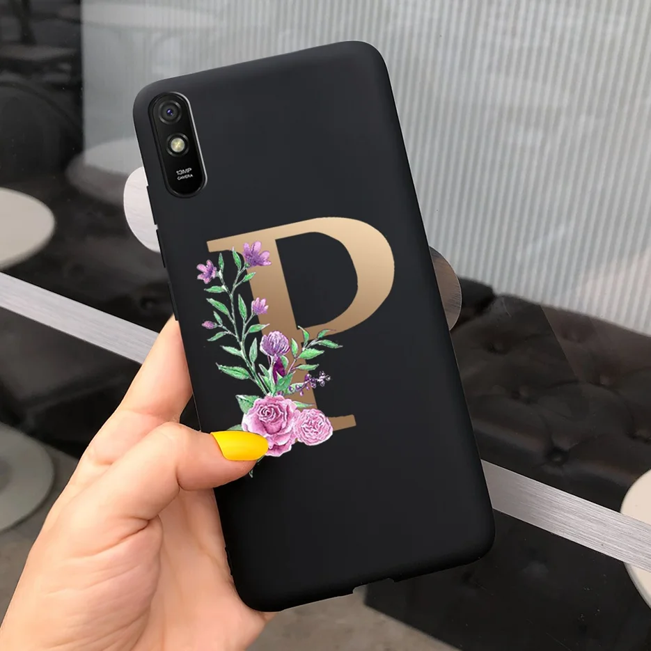 Cute Letters Silicone Soft TPU Phone Case - Durable Back Protector Shell