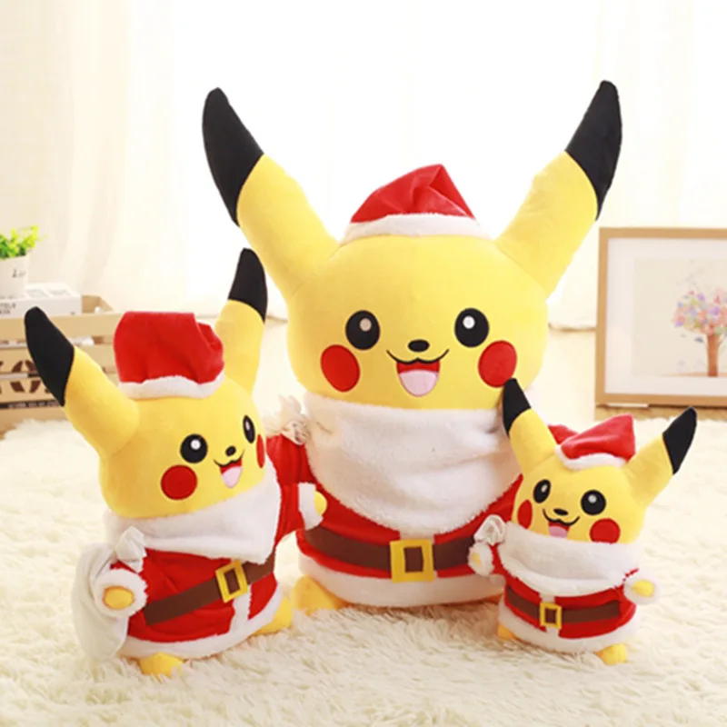 Pokemon High Quality Unique Strap Pikachu Plush Toy Cute Stuffed Dolls for Children Kid Baby Birthday Christmas Gifts Anime |