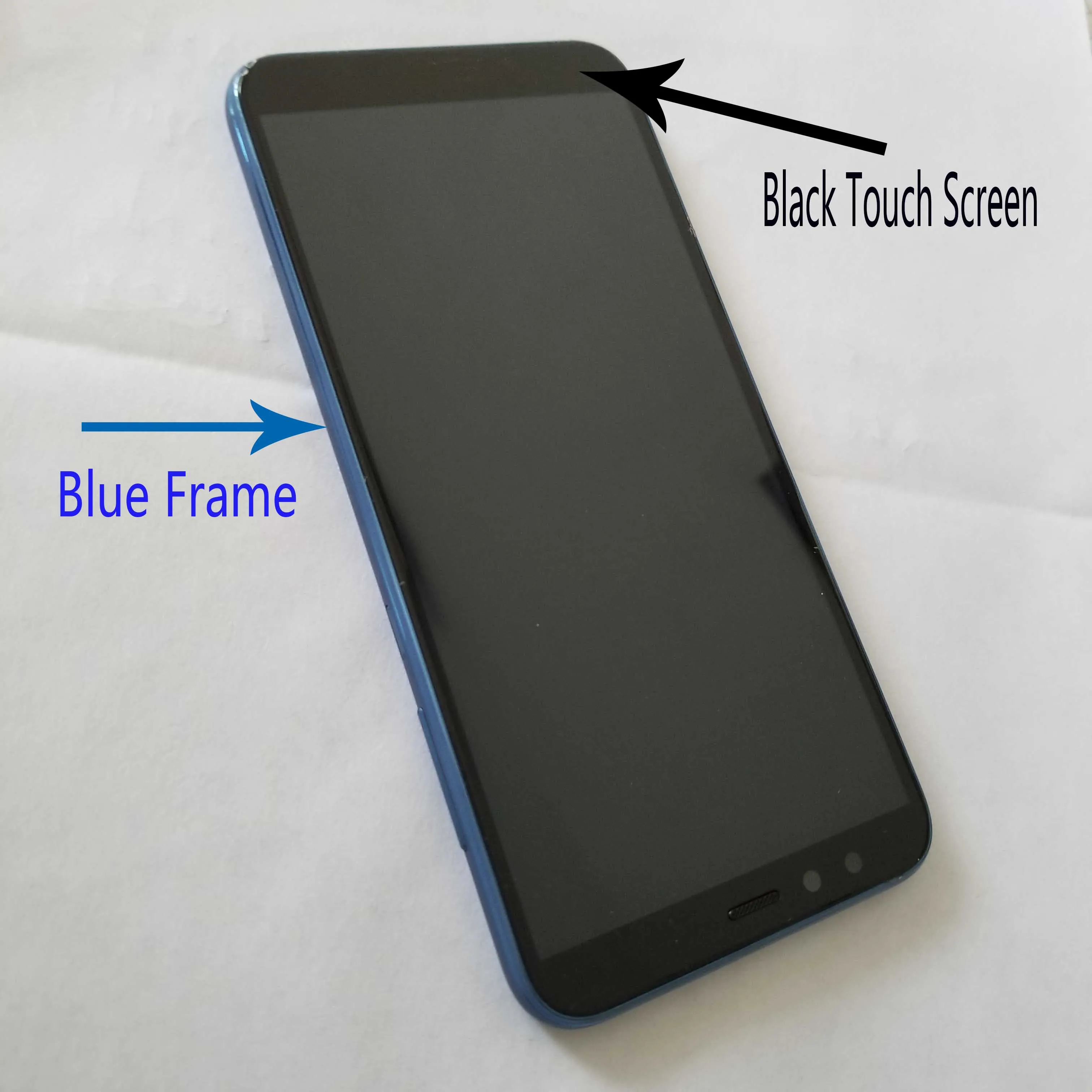 Black LCD blue Frame 5,6" для huawei Honor 9 Lite LLD-AL00 LLD-AL10 LLD-TL10 LLD-L31 ЖК-дисплей Дисплей кодирующий преобразователь сенсорного экрана в сборе - Цвет: Black LCD blue Frame