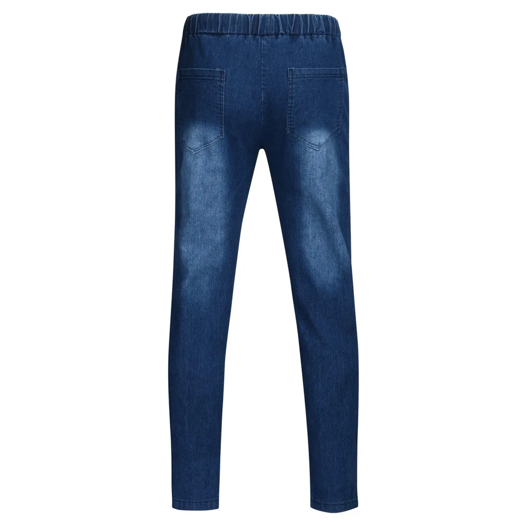 KANCOOLD, хлопковые прямые мужские штаны, повседневные, свободные, с надписью, одноцветные, на шнурке, с эластичной талией, джинсовые, длинные штаны, oct31