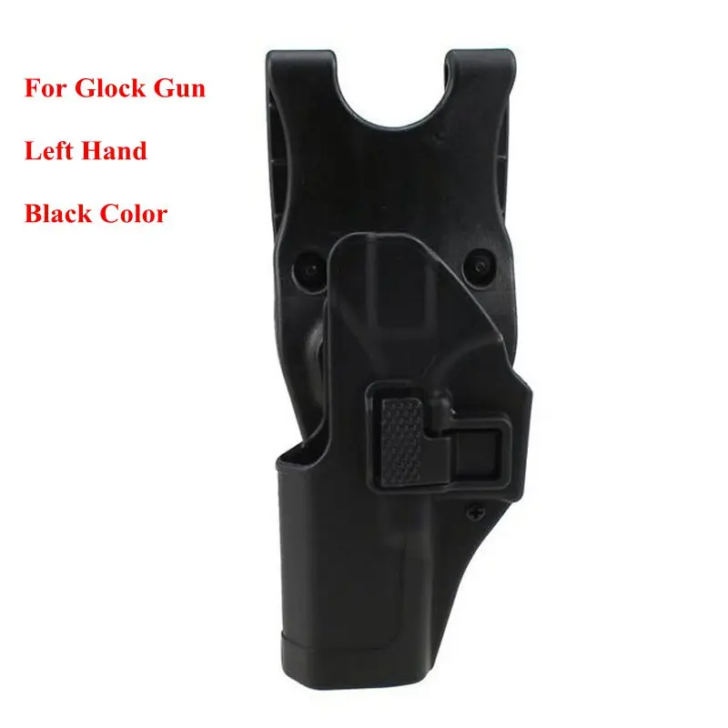 Тактическая Шестерня Glock 17 чехол для пистолета левая/правая рука кобура для пистолета GLOCK 17 19 22 23 31 32 армейский боевой ремень кобура - Цвет: Glock Left Black