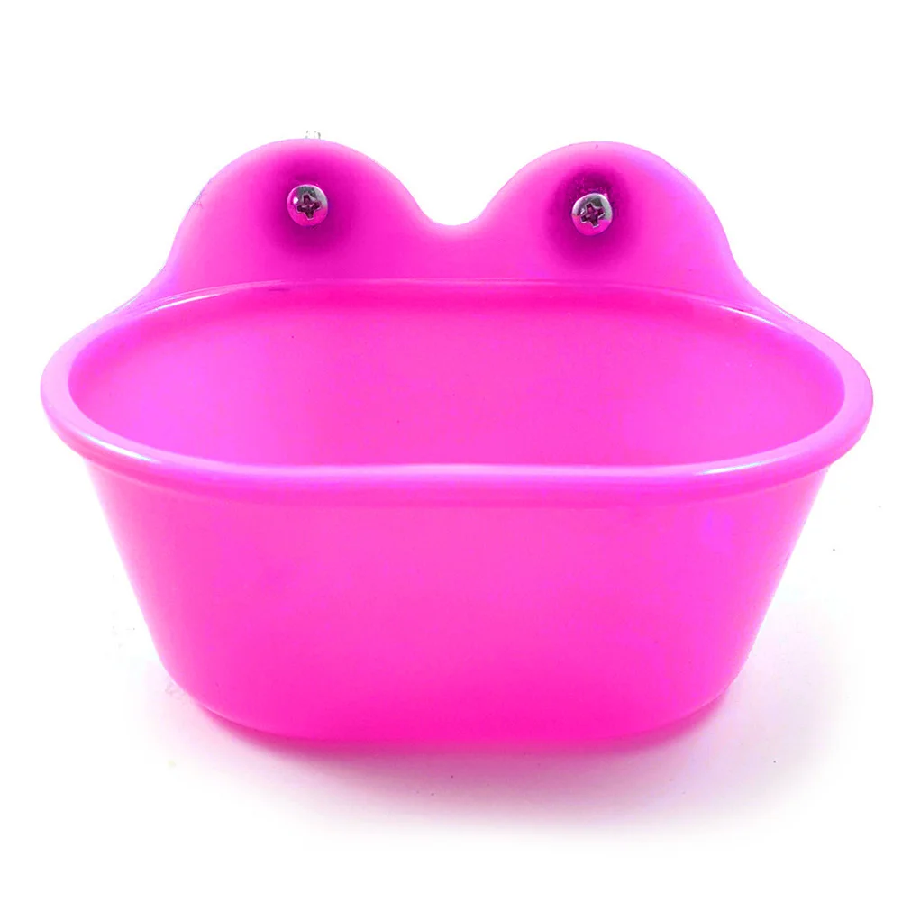 Fuchsia Клетка, ванна для птицы, безопасная для попугаев, прочная раковина, душевая коробка, твердая, маленькая, легко моется, портативные аксессуары для домашних животных, нетоксичные - Цвет: Fuchsia