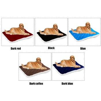 

Plush Pet Cushion Blankets Deep Sleeping Soft Covers Dog Cat Bed Mats for Summer Winter Bed Use Blankets Cat Mattress