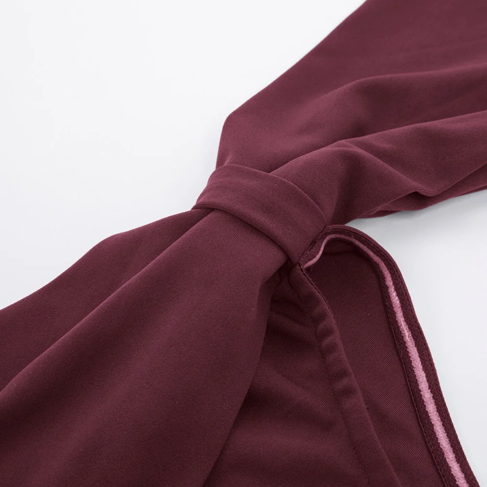 Сексуальное женское свободное платье, украшенное бантом, асимметричное расклешенное ТРАПЕЦИЕВИДНОЕ ПЛАТЬЕ на одно плечо, милые элегантные однотонные платья до колена