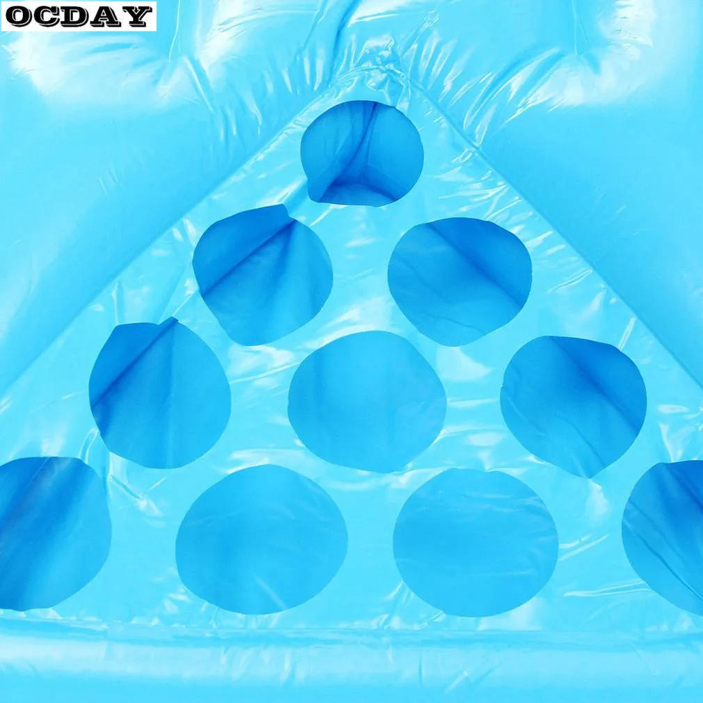OCDAY надувной пивной понг поплавок стол воды плавающий бассейн для отдыха ПВХ плавающий плот питьевой игры с 24 подстаканников