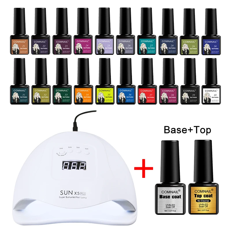 PROD 1005002868379609 Gel Nail Polish Manicure Set for Nail Art With
54W 36LED Nail Lamp Curing Gels Semi Permanent Led Gel Lacquer With
Base Top Coat