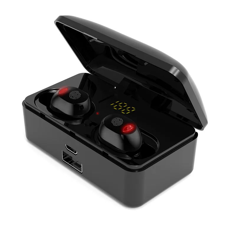 G10 TWS Bluetooth 5,0, беспроводные наушники, сенсорные технологии, одна пара наушники беспроводные, звук басов, красный, белый цвет, торговля - Цвет: without packing box