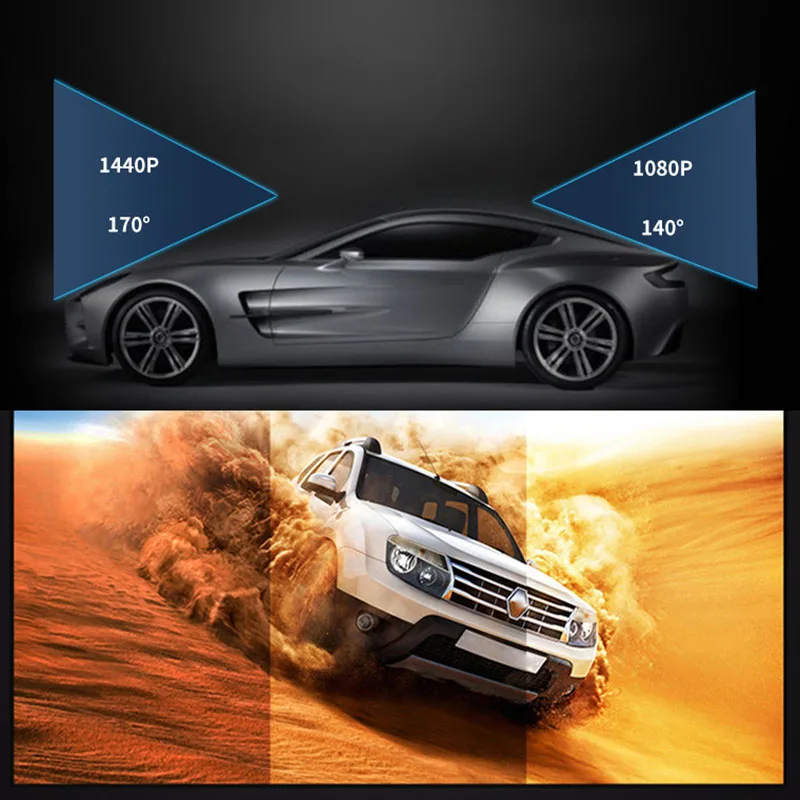A8 Автомобильный видеорегистратор G30 Авто Камера 3-дюймовая пленка Высокое разрешение Ночное Видение движения Регистраторы ЖК-дисплей Full HD 1440P