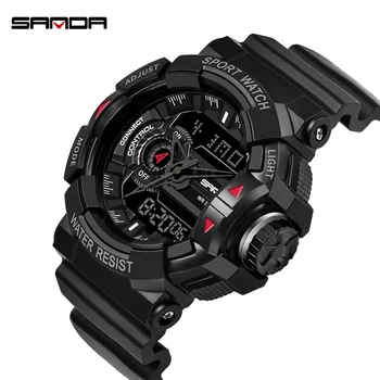 

SANDA Military Men's Watch Top Brand Luxury Waterproof Sport Wristwatch Fashion Quartz Clock Male Watch relogio masculino