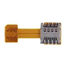 Hybrid Double Dual SIM Card Micro SD Adapter for Android Phone Extender Nano Mic 19QA(China)