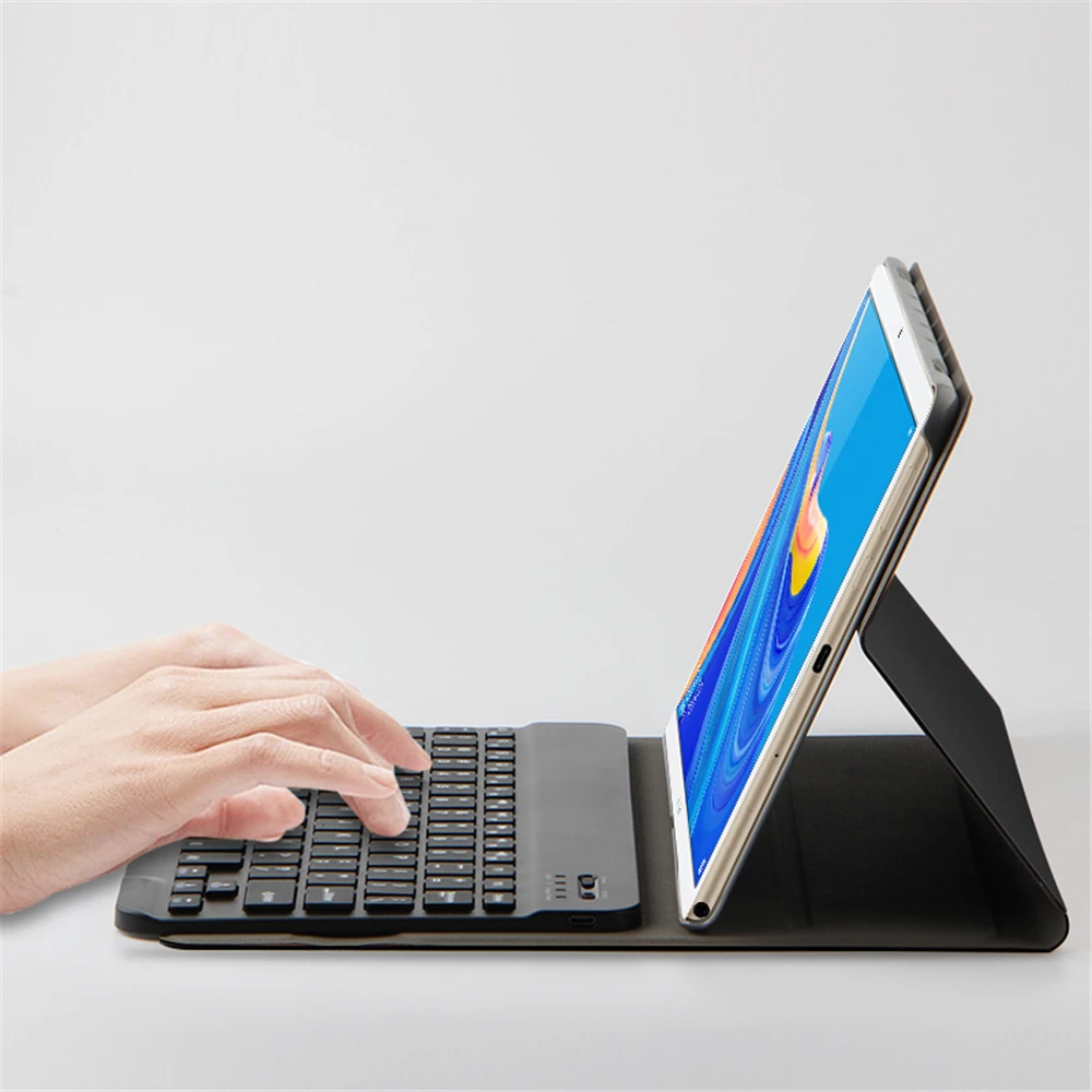 Для huawei MediaPad M6 10,8 дюймов чехол для планшета из искусственной кожи Флип Стенд Blutooth клавиатура чехол для планшета с магнитной абсорбцией