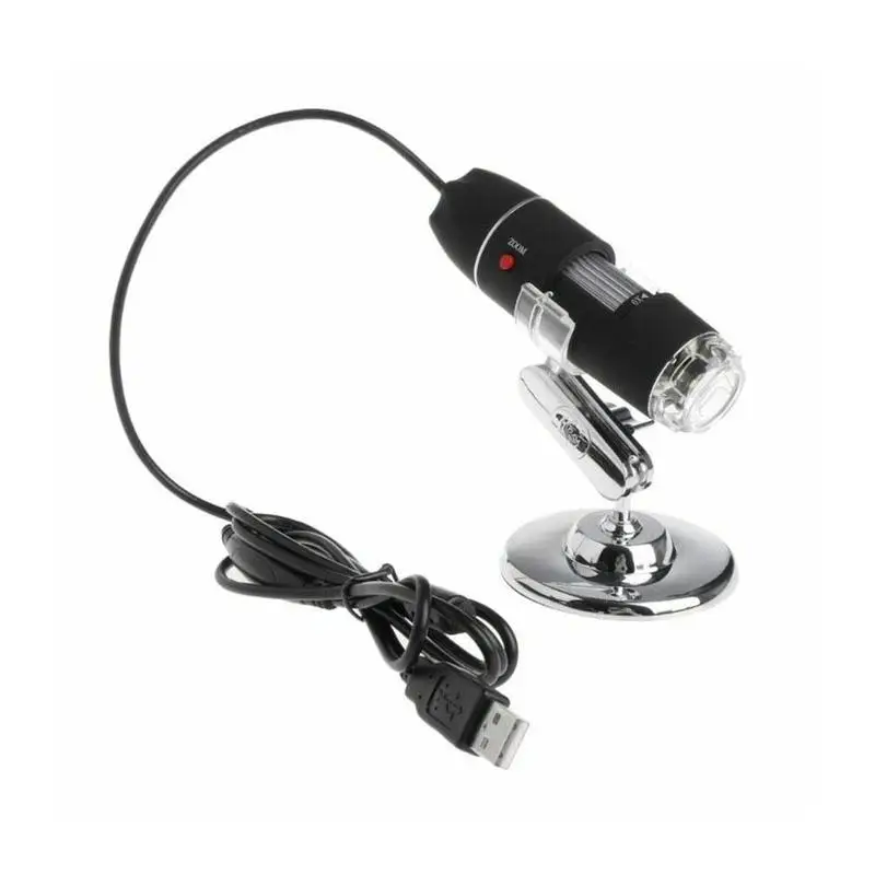 1600 Times Mini Microscope Adjustable 8 LED Digital USB Microscope HD Measuring Microscopes For Electronic Endoscope Camera - Цвет: A