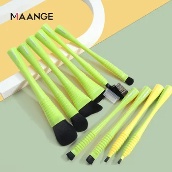 

6/12 Pcs Small Waist Makeup Brushes Set Eye Shadow Foundation Powder Eyeliner Eyelash Lip Make Up Brush Cosmetic Beauty Tool Kit