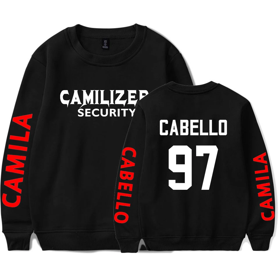 Женская толстовка с капюшоном Camila Cabello пуловер размера плюс 2019|Толстовки и