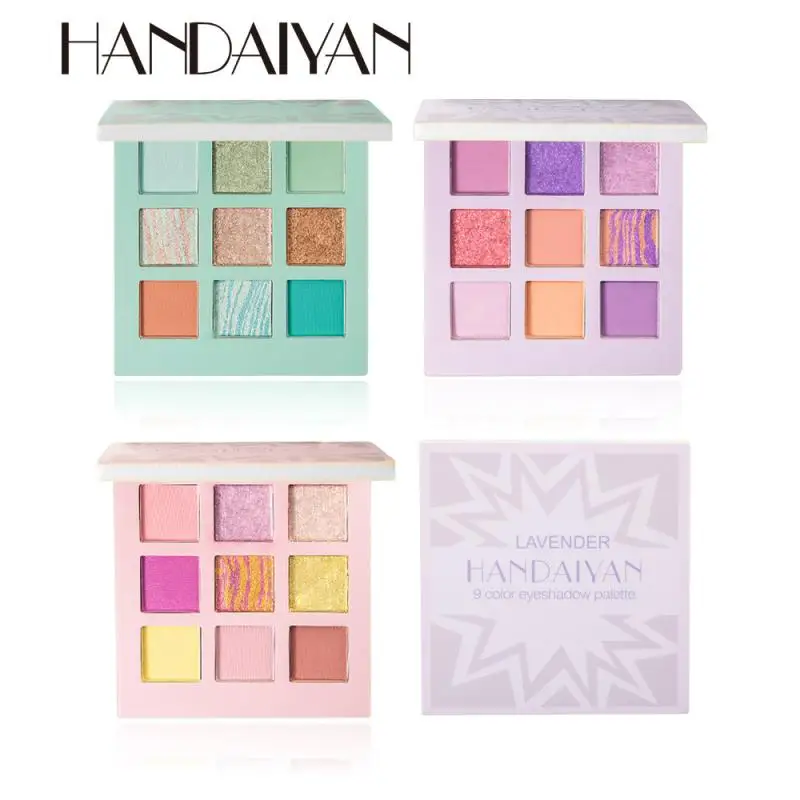 

9 Color Eyeshadow Palette Shiny Matte Glitter Pigment Eye Shadow Powder Pallete Metallic Makeup Palette Cosmetic Makeup TSLM1