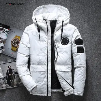 

Men's Winter Warm Duck Down Coats Jackets Snow Hooded Coat Climbing Over size Doudoune Homme Canada Jacket Vetements