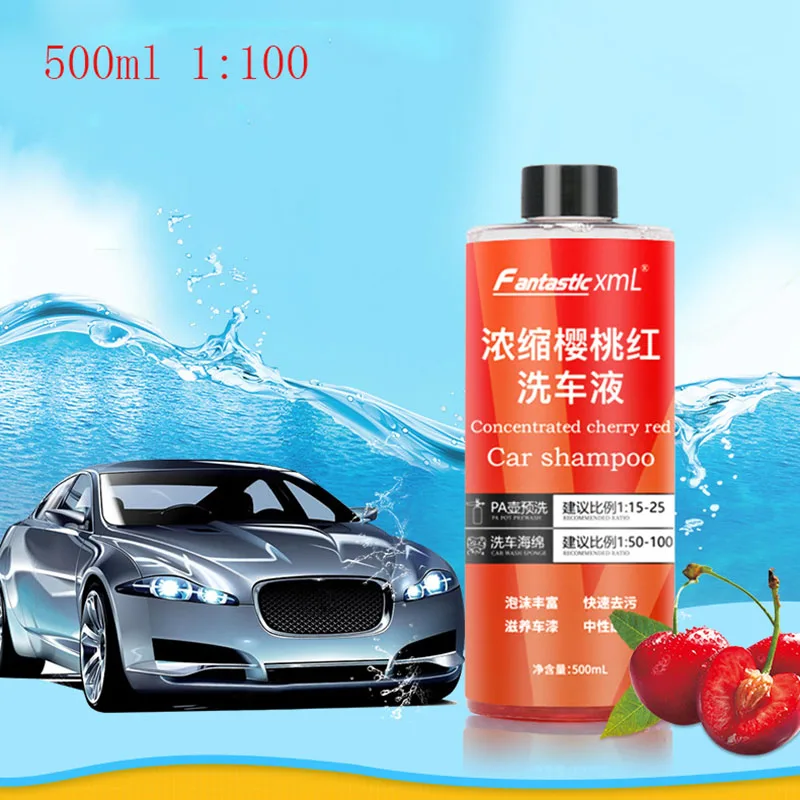 500ml 1：100 Foaming Car Wash Shampoo Soap Works With Foam Cannons, Foam