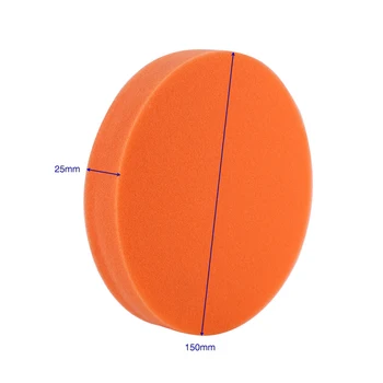 

Orange 10x 150mm Car Polishing Pads Sponge Buffing Waxing Pad For Car Polisher
