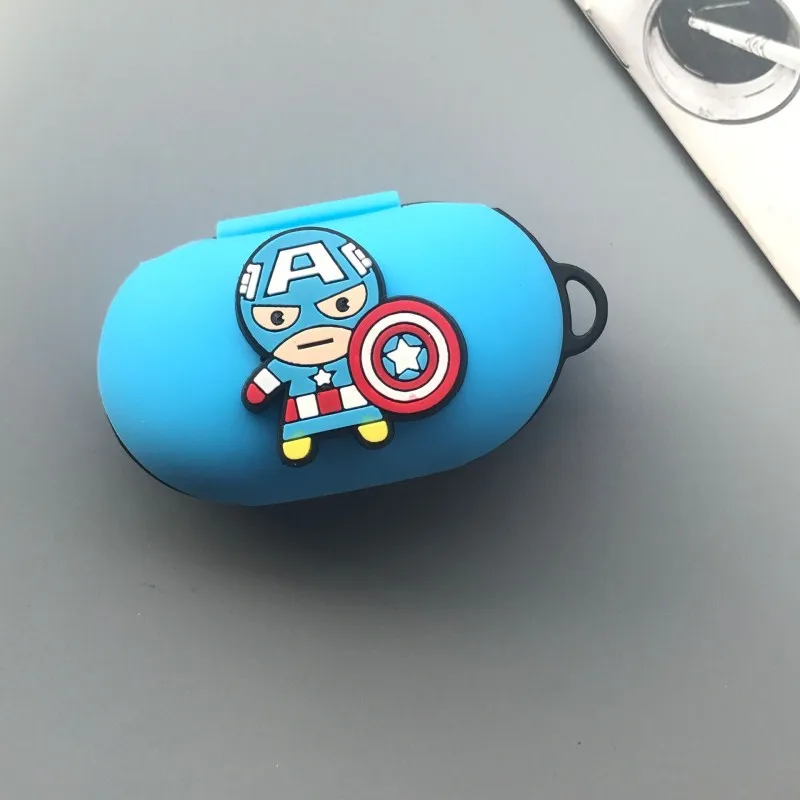 Мультяшный милый мягкий силиконовый чехол для samsung Galaxy Buds чехол для зарядки беспроводные наушники защитный чехол - Цвет: 21
